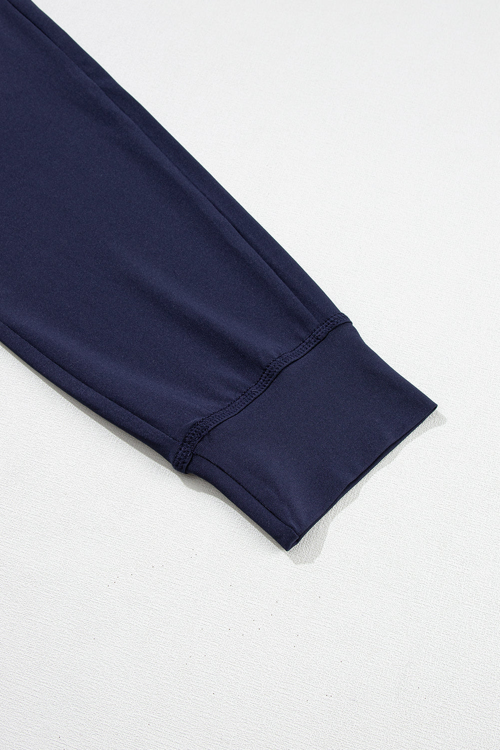 Navy Blue Casual Drawstring Drop Waist Pocketed Joggers